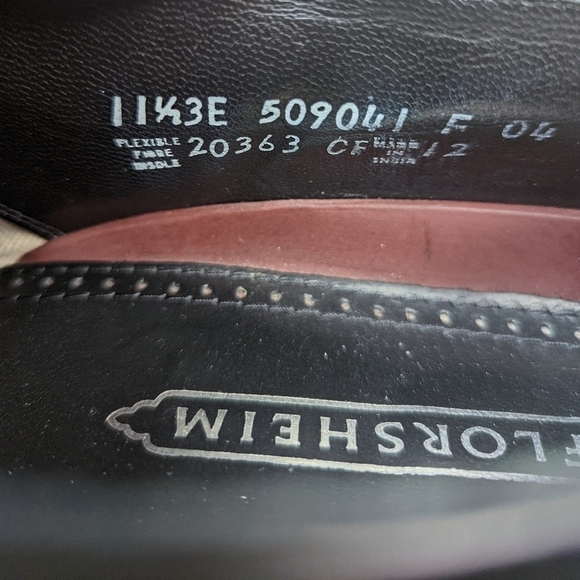 Florsheim "Albany St" Classic Black leather  Cap toe Oxford 20363 men's sz 11.5E - Picture 10 of 11